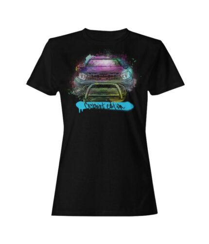 Damen T-Shirt Neu CLIQUE Dacia Duster Carpoint Edition blurry artist