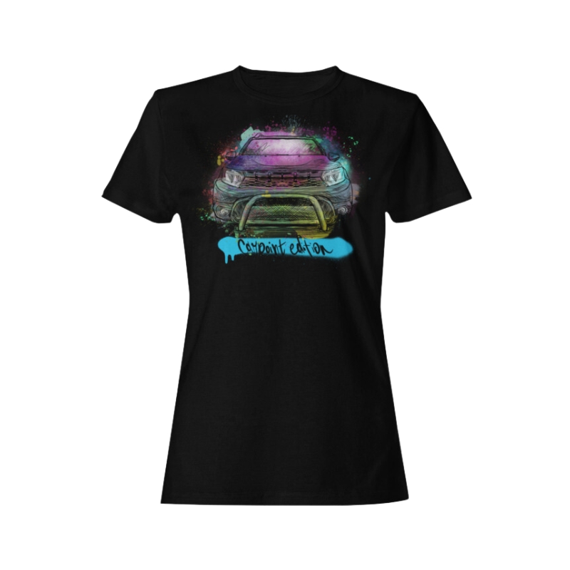 Damen T-Shirt Neu CLIQUE Dacia Duster Carpoint Edition blurry artist