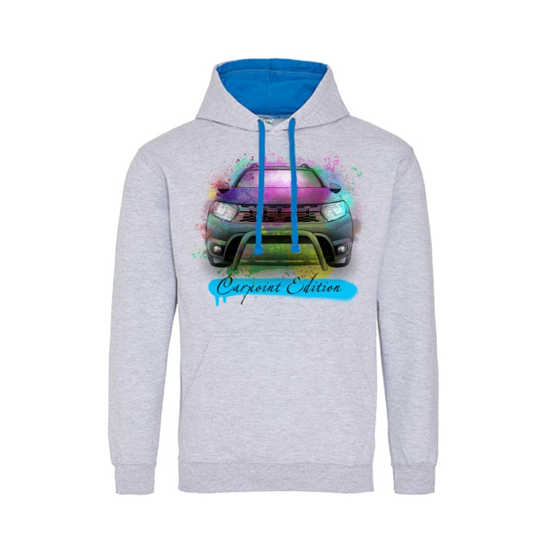 Hoodi Kaputzenpullover Unisex Just Hoods Dacia Duster Carpoint Edition Motive artist