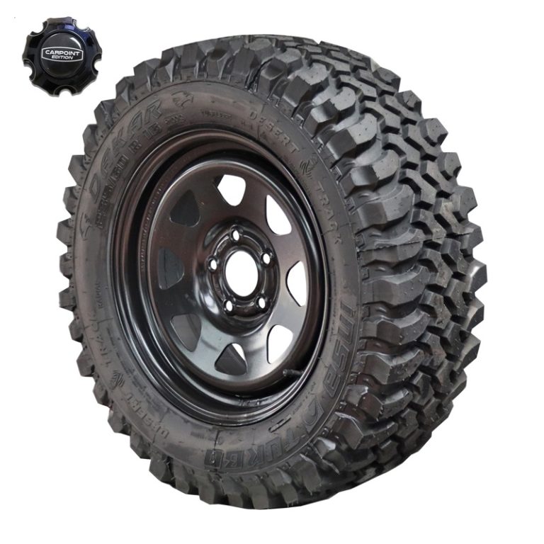 4x neue Off-road Kompletträder für Dacia DUSTER / 16" Stahlfelgen Dotz Dakar mit Offroadreifen 235/60 R16 Insa Turbo Dakar MT