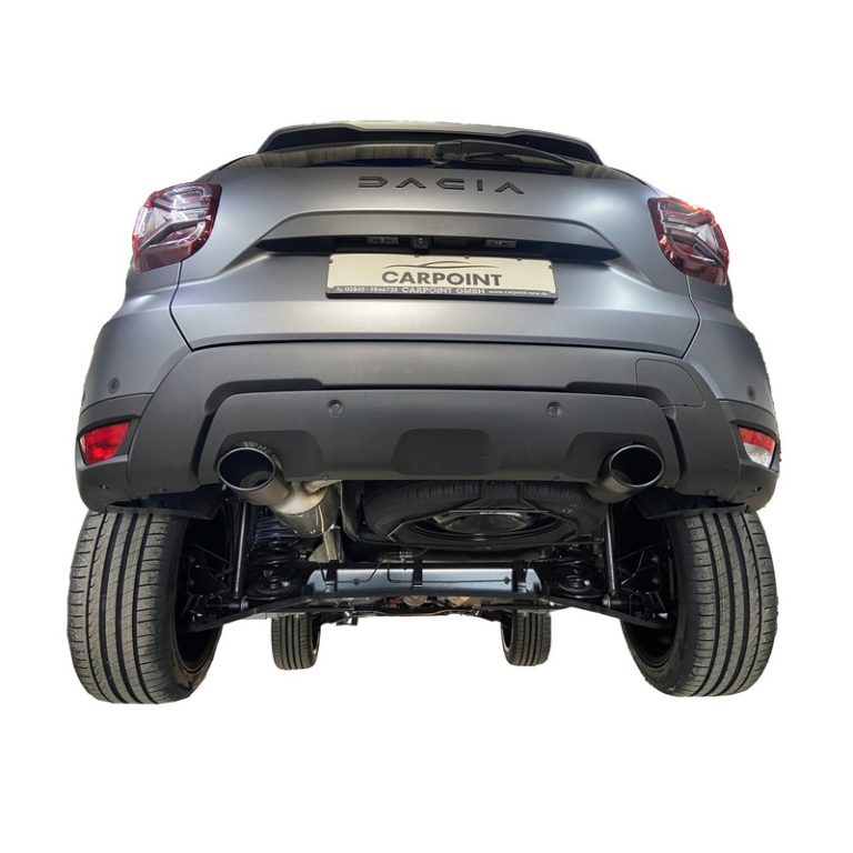 Edelstahl duplex Sportauspuff für Dacia Duster II Bj. 2018-2023