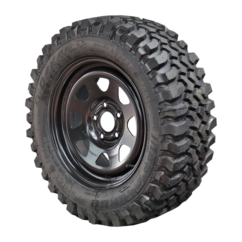 4x neue Off-road Kompletträder für Dacia DUSTER / 16" Stahlfelgen Dotz Dakar mit Offroadreifen 235/60 R16 Insa Turbo Dakar MT