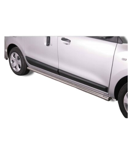 Seitenschwellerrohre Dacia Dokker Edelstahl Chrom