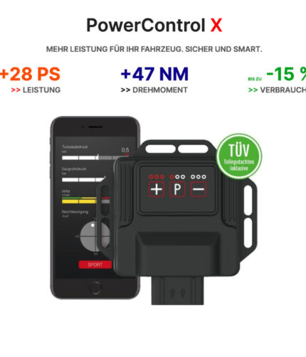 Chiptuning PowerControl X für alle Dacia Modelle bis zu +30% mehr Leistung, mehr Drehmoment