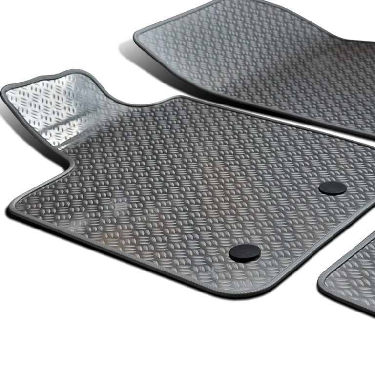 Exclusive Fußmatten aus Alu mit Anti-Rutsch-Relief für Dacia Duster ab 2018