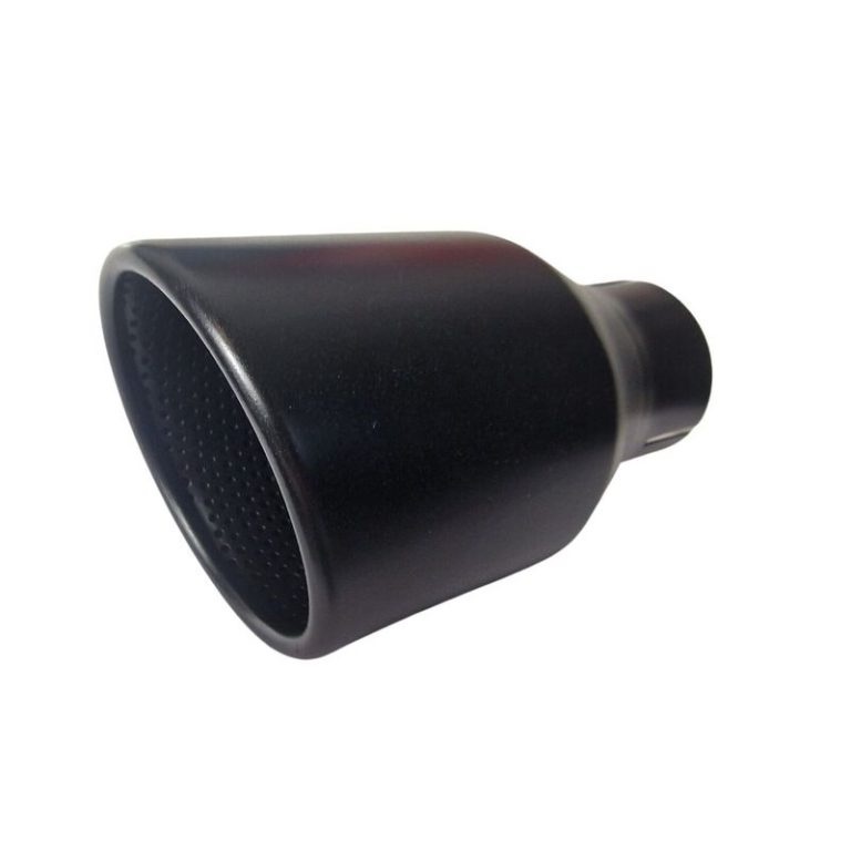 Auspuffblende Endrohr schwarz