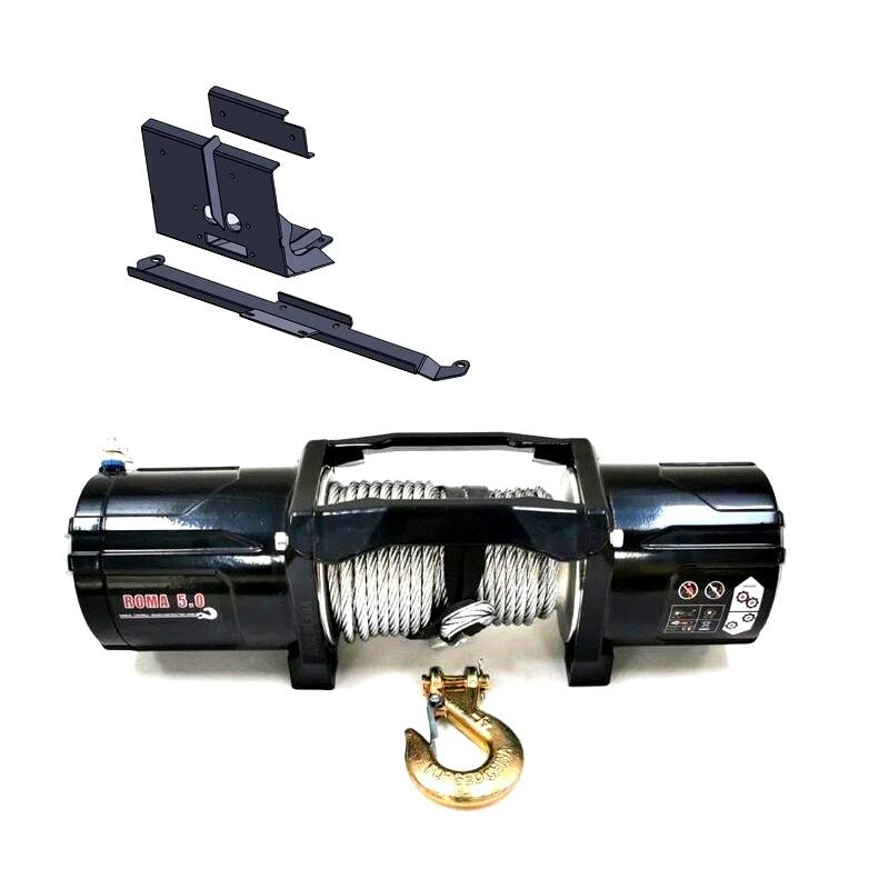 Seilwinde Roma 2268 (kg) 12V mit Seilwindenanbausatz für Dacia Duster II