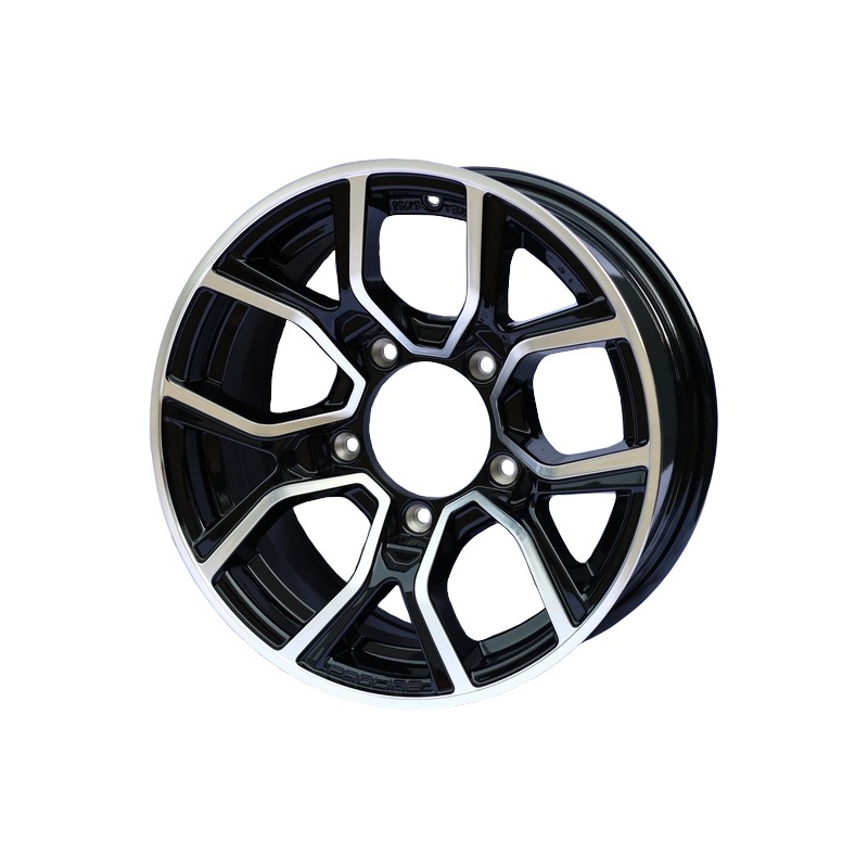 1x Alufelge 15" PROLINE PXJ Black Polished für Suzuki Jimny