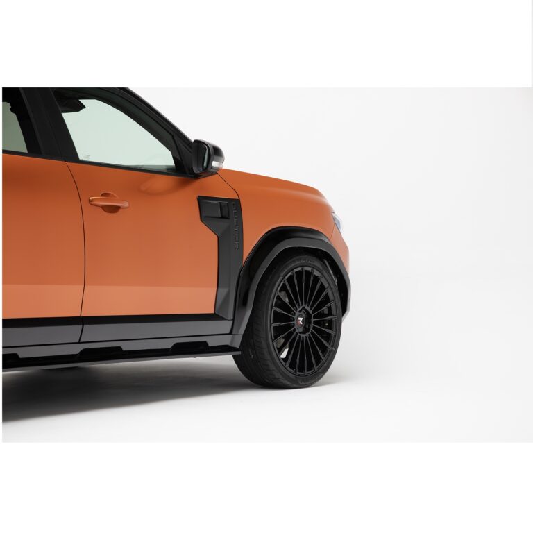 Radlauf / Kotflügelverbreiterung "REDUST" für Dacia Duster III (Schwarz Glänzend)+20mm