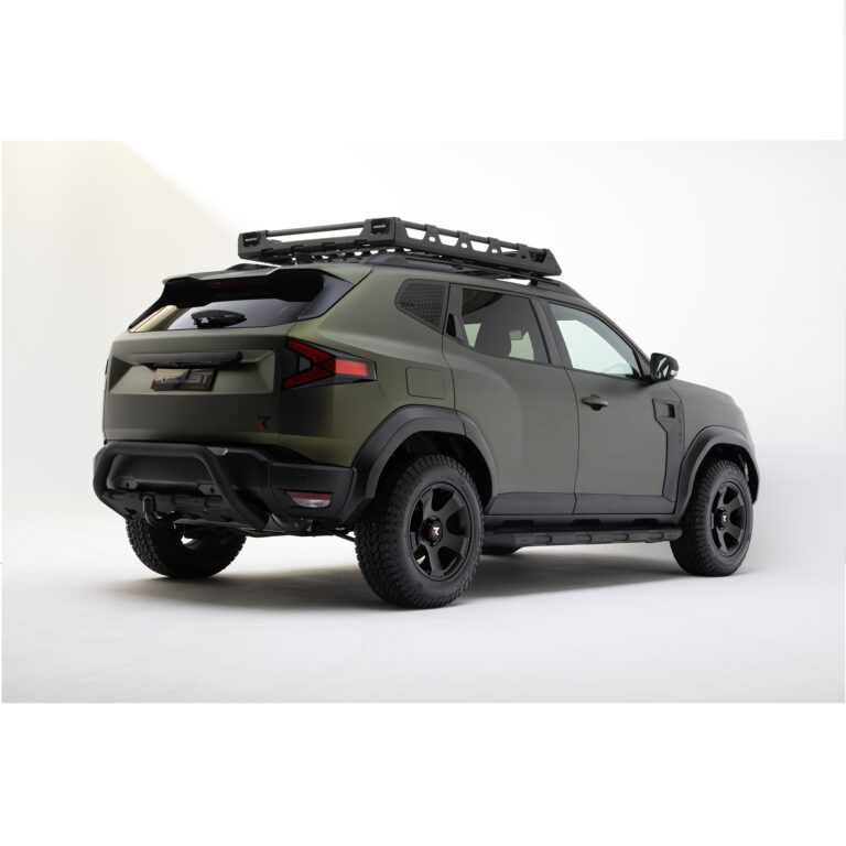 Dachgepäckträger/Dachkorb "REDUST" für Dacia Duster III (Alu) Schwarz Matt