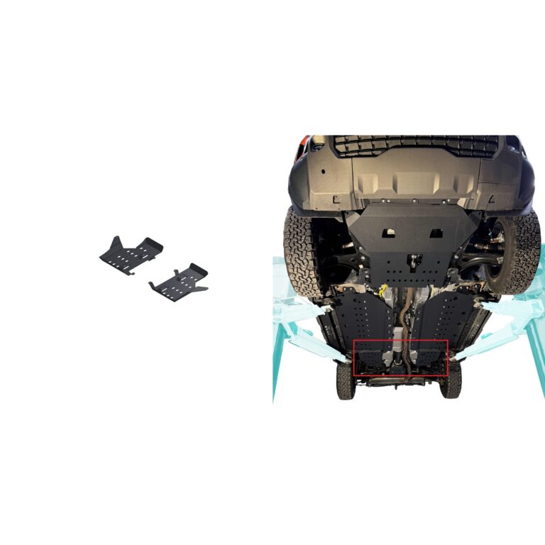 REDUST Alu Unterfahrschutz Linker + Rechter Tank für Dacia Duster III 4WD