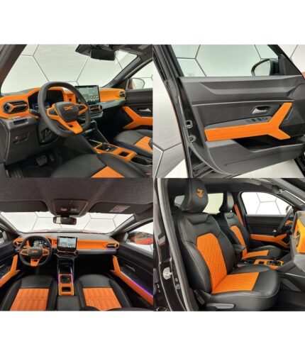 REDUST Lederausstattung mit beflockten Innenelementen für Dacia Duster III